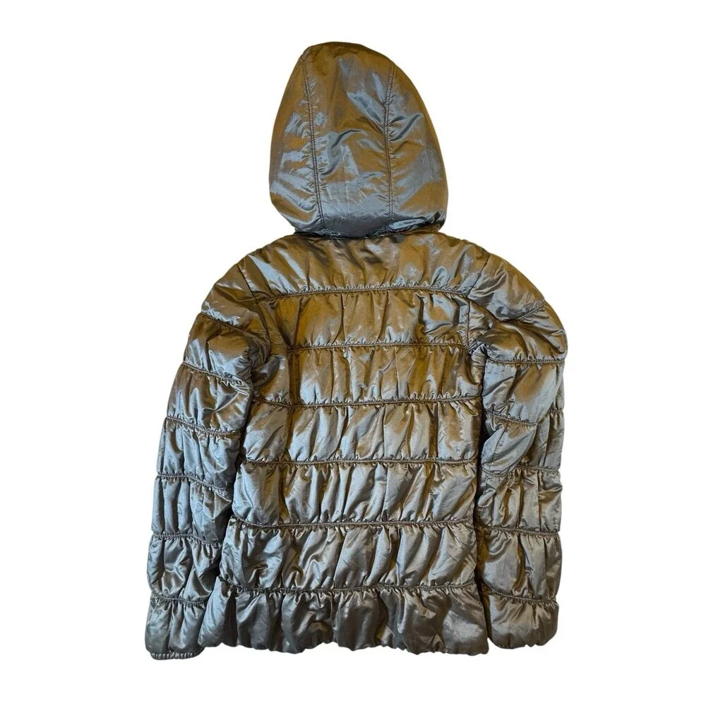 Columbia Puffer Jacket Womens XS Bronze Omni-Heat Hooded Full Zip Fashion Coat
